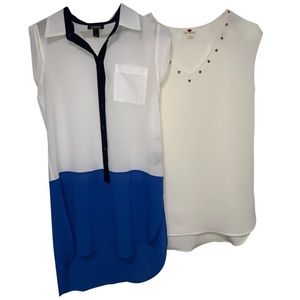 *Set Of Two* Oversized Sheer Blouses